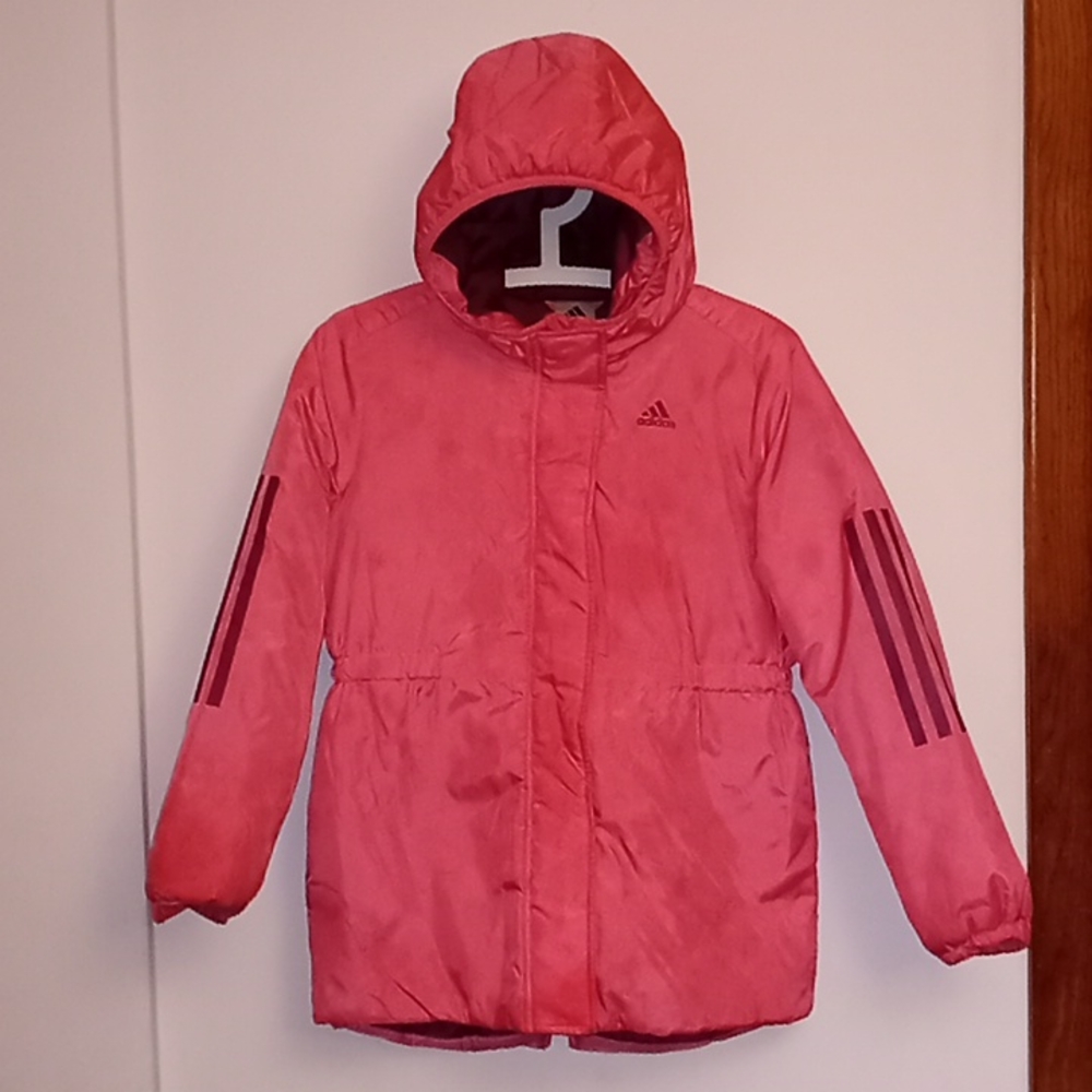 Adidas Pink Girl's Coat Size Large 14